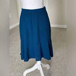 NWT Chaser Ribbed Blue Skirt Size Small